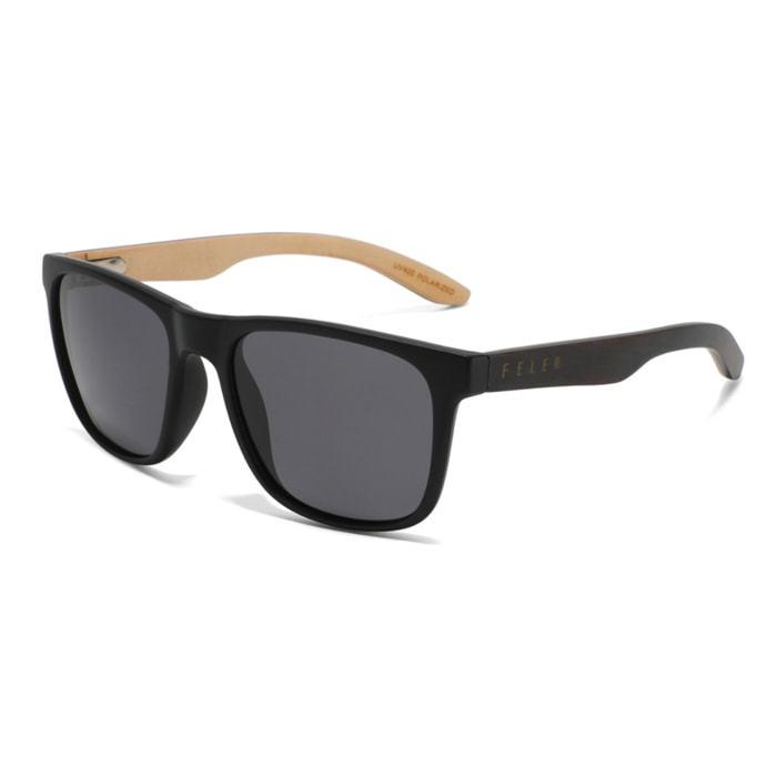 Gafas de Sol Feler 1586-1 Polarizadas de Madera Unisex 53 mm