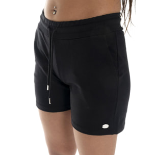 Pantalón corto de mujer Leone Basic de algodón elástico