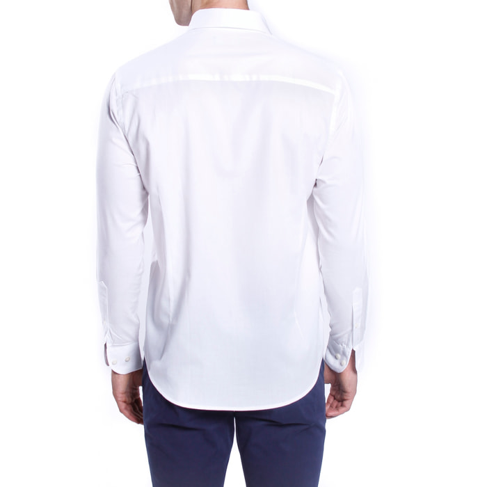 Camicia oxford con ricamo alloro e numero davanti