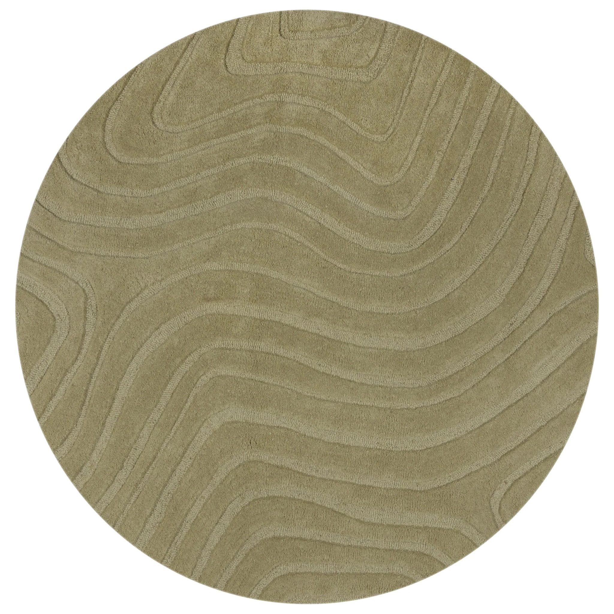 Tapis en laine rond MESMERISE