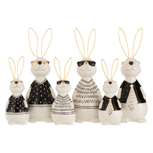 J-Line figurine Lapin Max - céramique - large - 3 pièces
