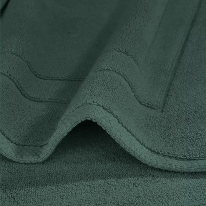 Tapis de bain pur coton 900 g/m² uni anthracite Elea crepuscule