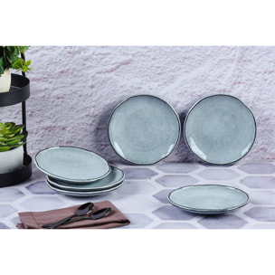 Assiette CLOUD Ø16cm - 6 pièces - Gris orage