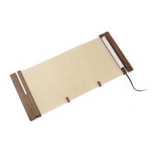 CATA Lampe de table noyer