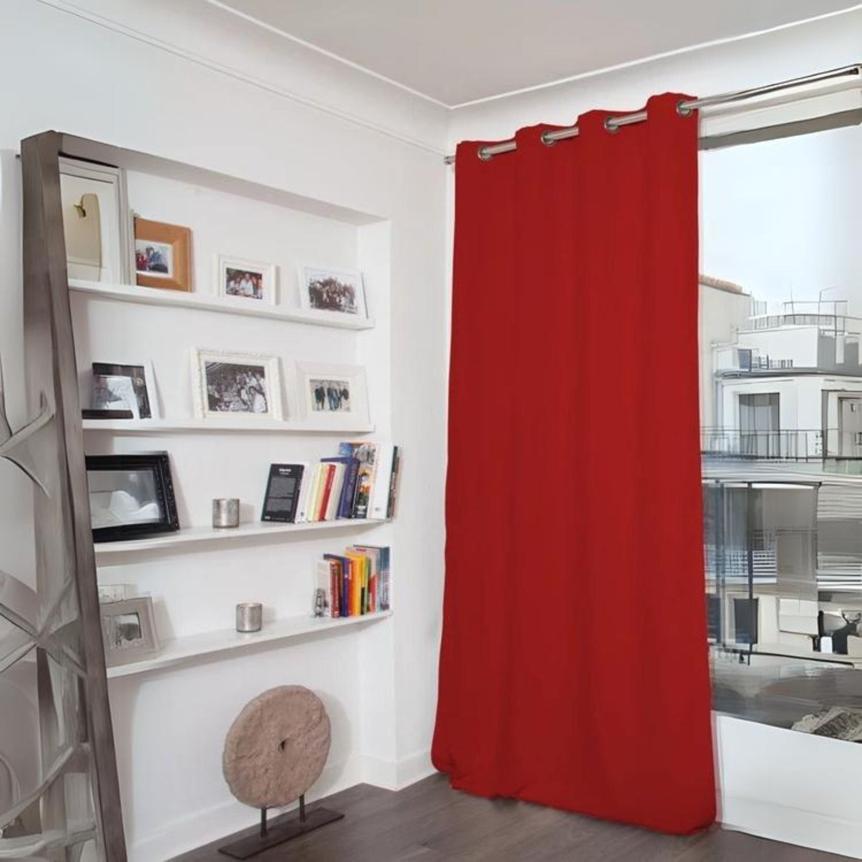 Rideau Phonique Occultant et Thermique 'MOONDREAM' - Rouge