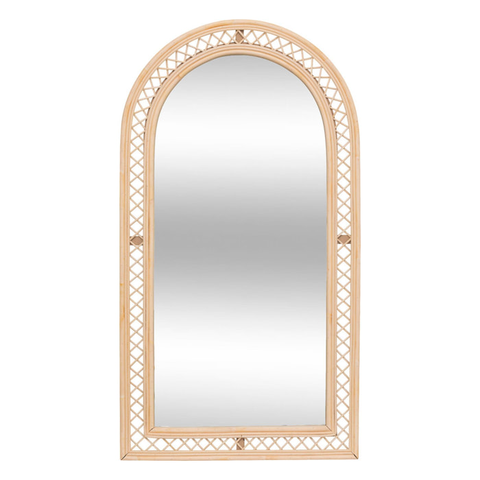 Espejo mural arco Anahi 87 x 47 cm ratán