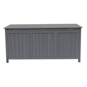 Coffre de jardin en bois "Macao" - 130 x 64 x 60 cm - Anthracite