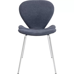 Chaise Soft Petal bleue Kare Design