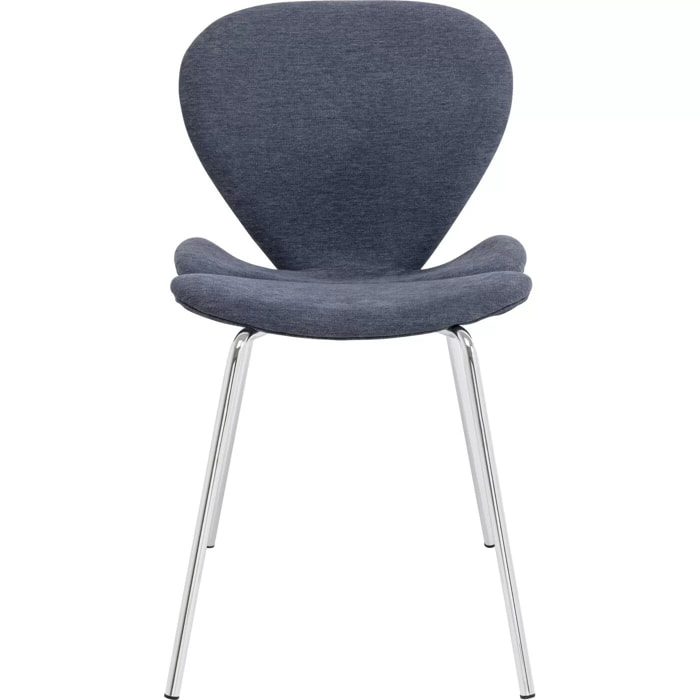 Chaise Soft Petal bleue Kare Design