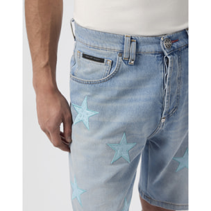 PHILIPP PLEIN Denim Shorts Cocco Stars
