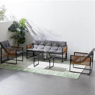 Salon de jardin avec table 5 places - FORLI
