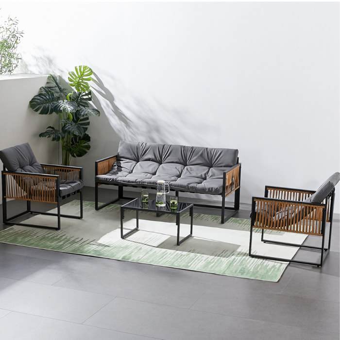 Salon de jardin avec table 5 places - FORLI