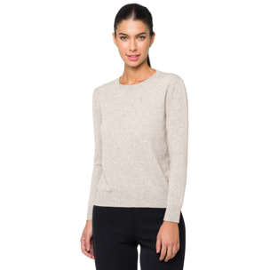 Maglia girocollo Hot Buttered Giada beige