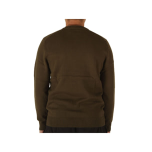 Felpe Lyle & Scott Shoulder detail Crew Neck Jumper Olive Verde