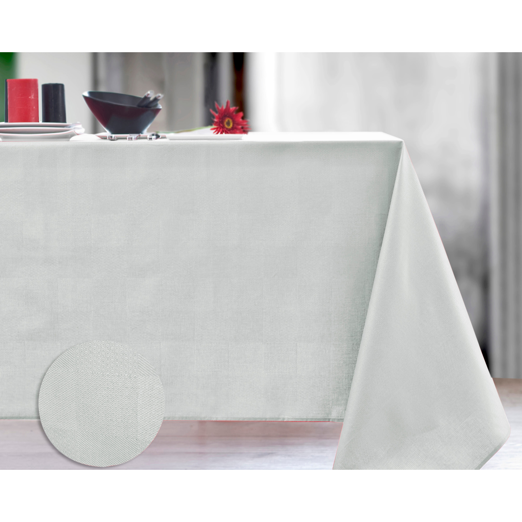 Nappe damassé enduit acrylique MINI TACTILE brume