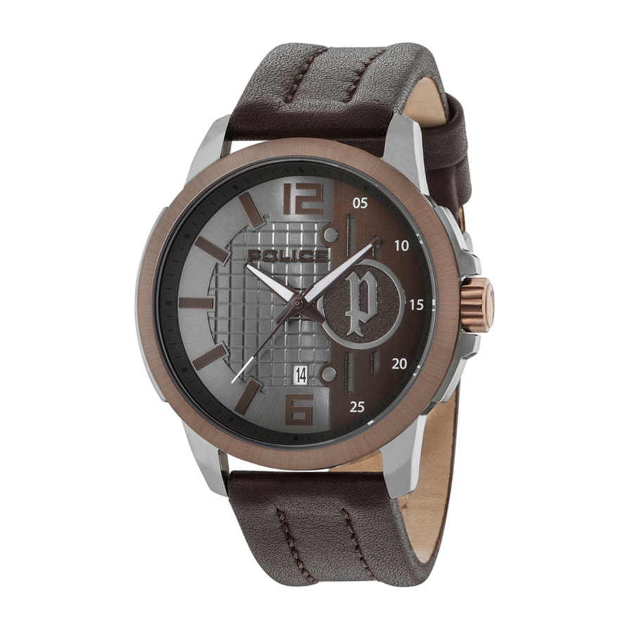 Reloj Police R1451291003 Hombre Analogico Cuarzo con Correa de Cuero