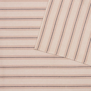 Tapis Groove 170x120cm rayé bleu navy