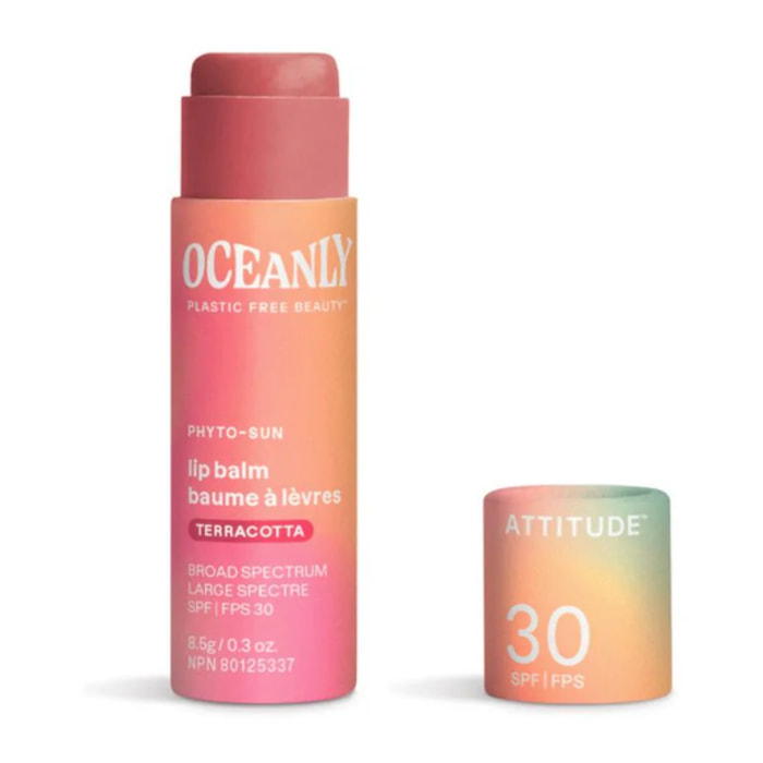Oceanly - PHYTO-SUN Bálsamo labial con color SPF 30 - Terracota, Attitude, 8'5g