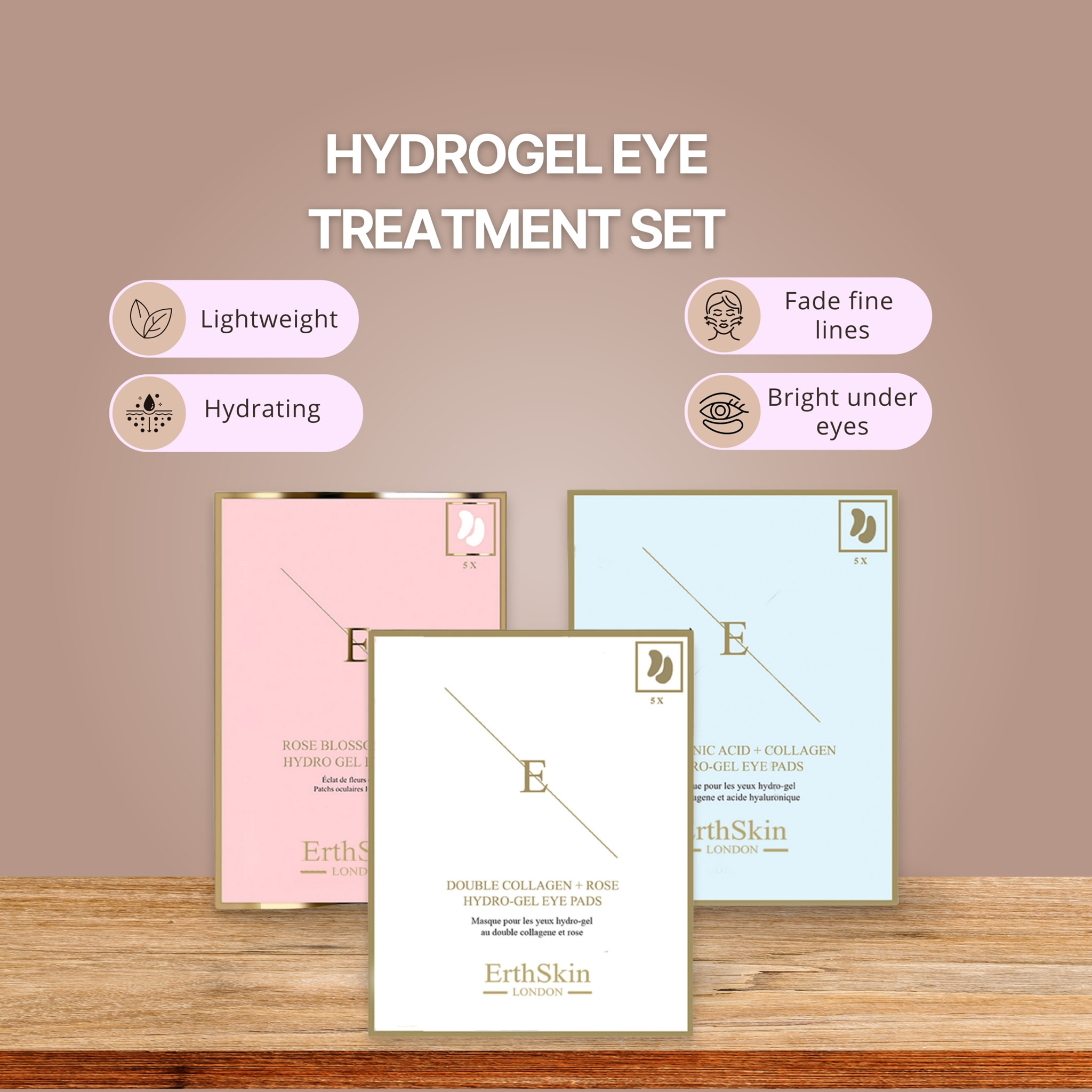 Trío de almohadillas para ojos Ultimate