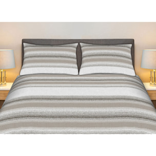 Completo Lenzuola 100% Cotone Effetto Seta Creo Beige CN