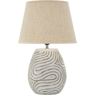LAMPADA DA TAVOLO RESINA OBLIX CM Ø 35X55