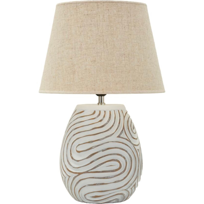LAMPADA DA TAVOLO RESINA OBLIX CM Ø 35X55