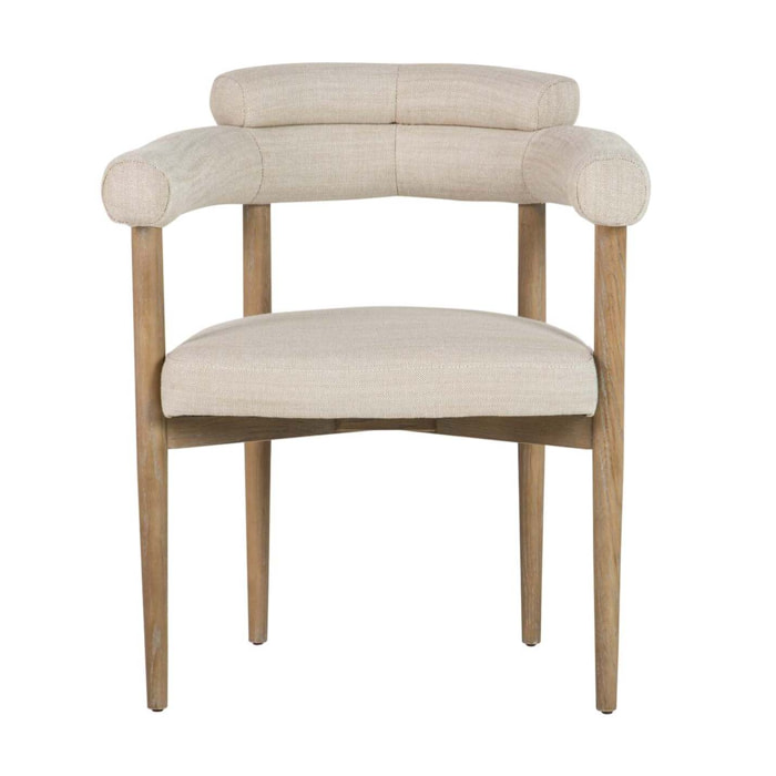 Silla Madera Fresno Beige 66x56x79 Cm