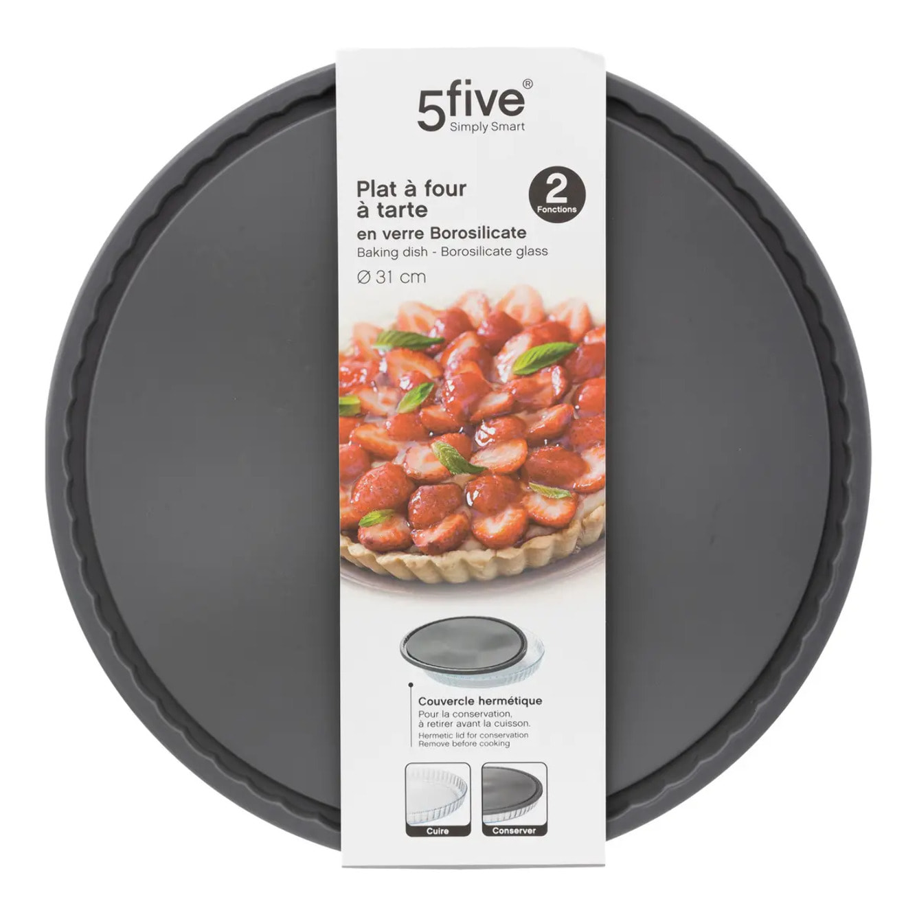 Moule à tarte couvercle silicone 30cm "KeepEat"