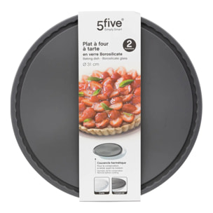 Moule à tarte couvercle silicone 30cm "KeepEat"