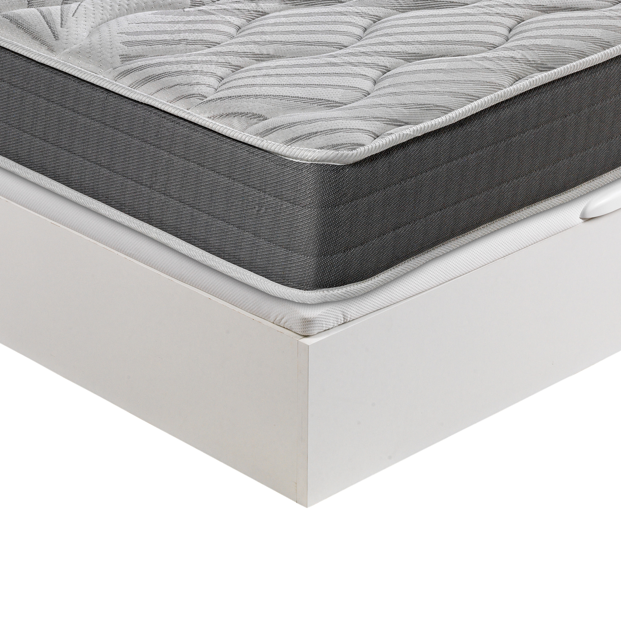 Colchón Viscoelástico y Canapé Abatible Gran Capacidad Blanco Montaje en domicilio incluido Pack Descanso CERAMIC · ROYAL SLEEP