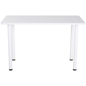 Mesa Escritorio con Pies Ajustables 120x60x76cm Blanco