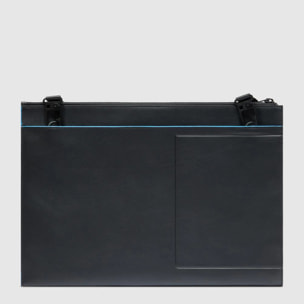 Piquadro Pochette porta iPad® in pelle con tasca per AirPods®, protezioni antiurto e RFID