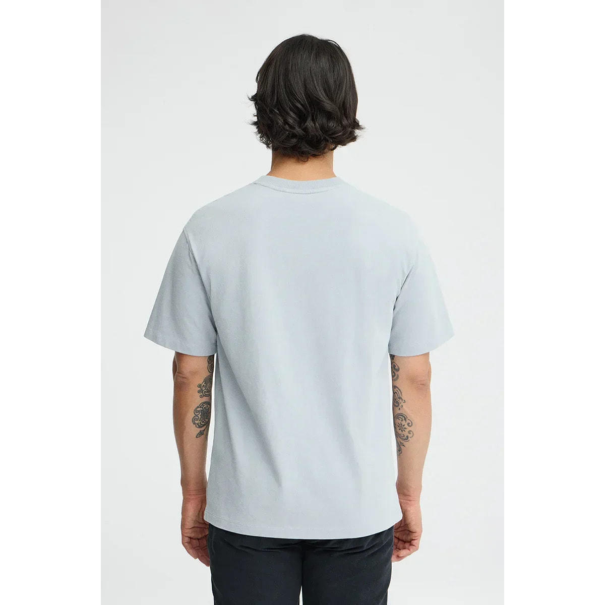 Camiseta azul claro de corte relajado con logo engomado Polo Club