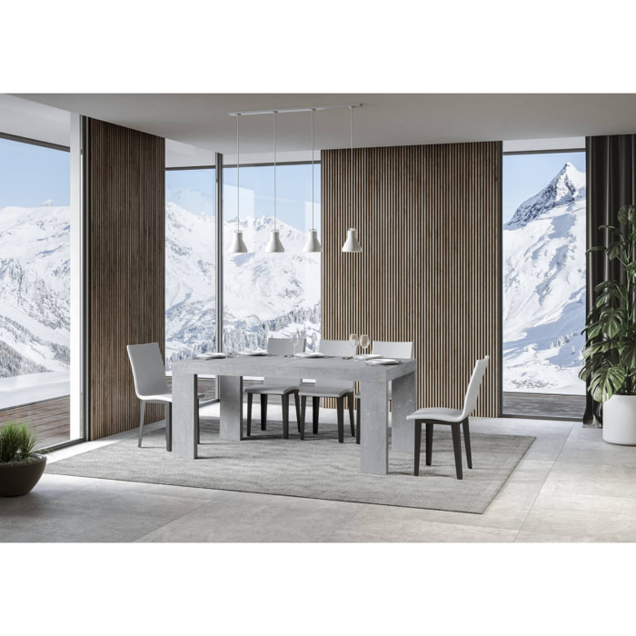 Table extensible 90x180/284 cm Roxell Premium Gris Béton