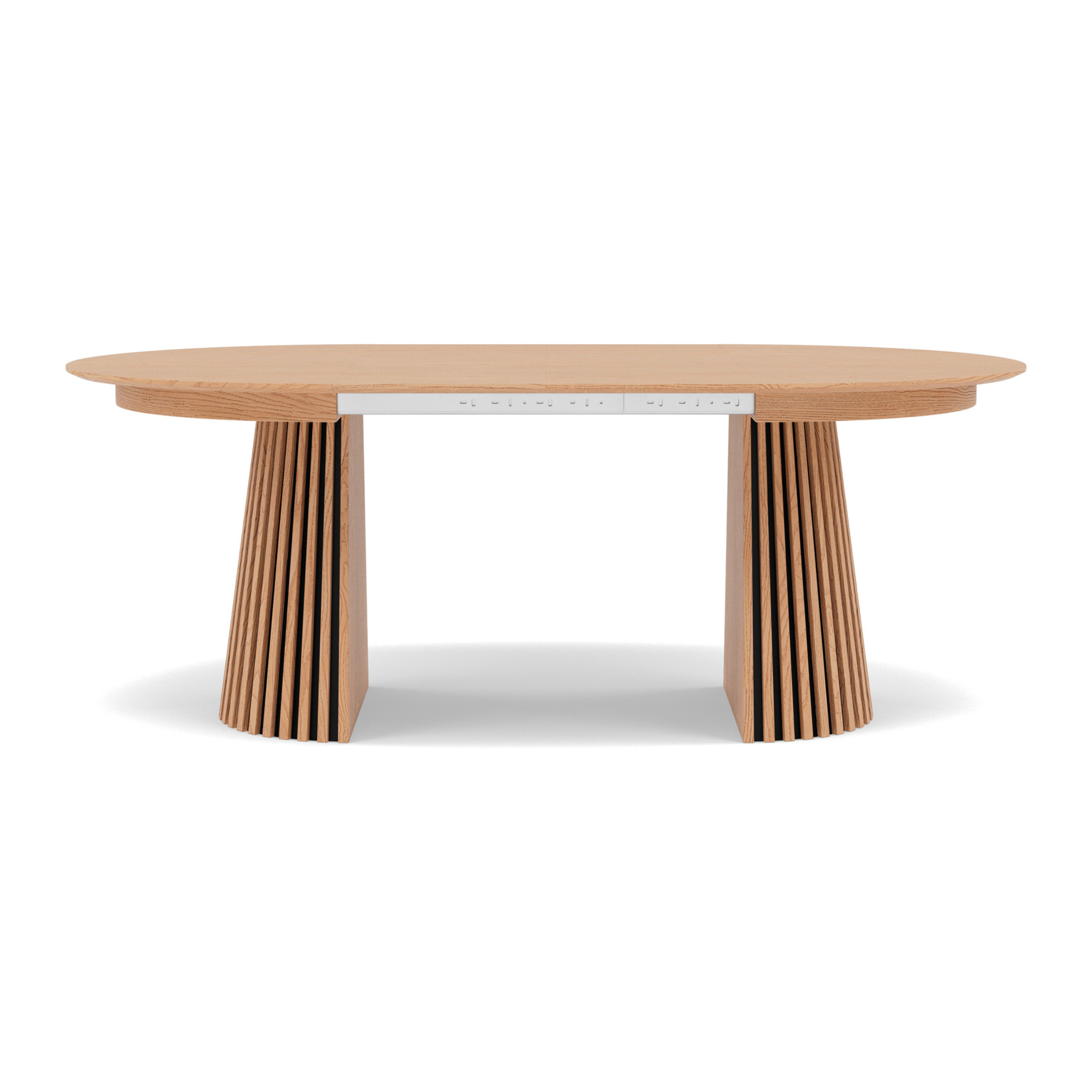 Freya - table à manger ronde extensible - effet bois - 4 à 8 personnes - Bois