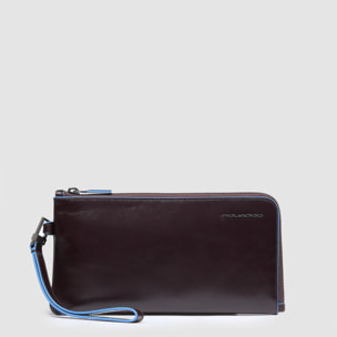 Piquadro Pochette homme en cuir avec porte-cartes de crédit et protection RFID