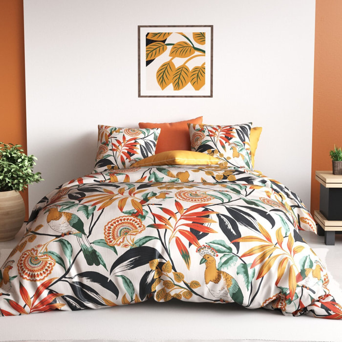 Parure Housse De Couette Imprimé 100% Coton - Ninon