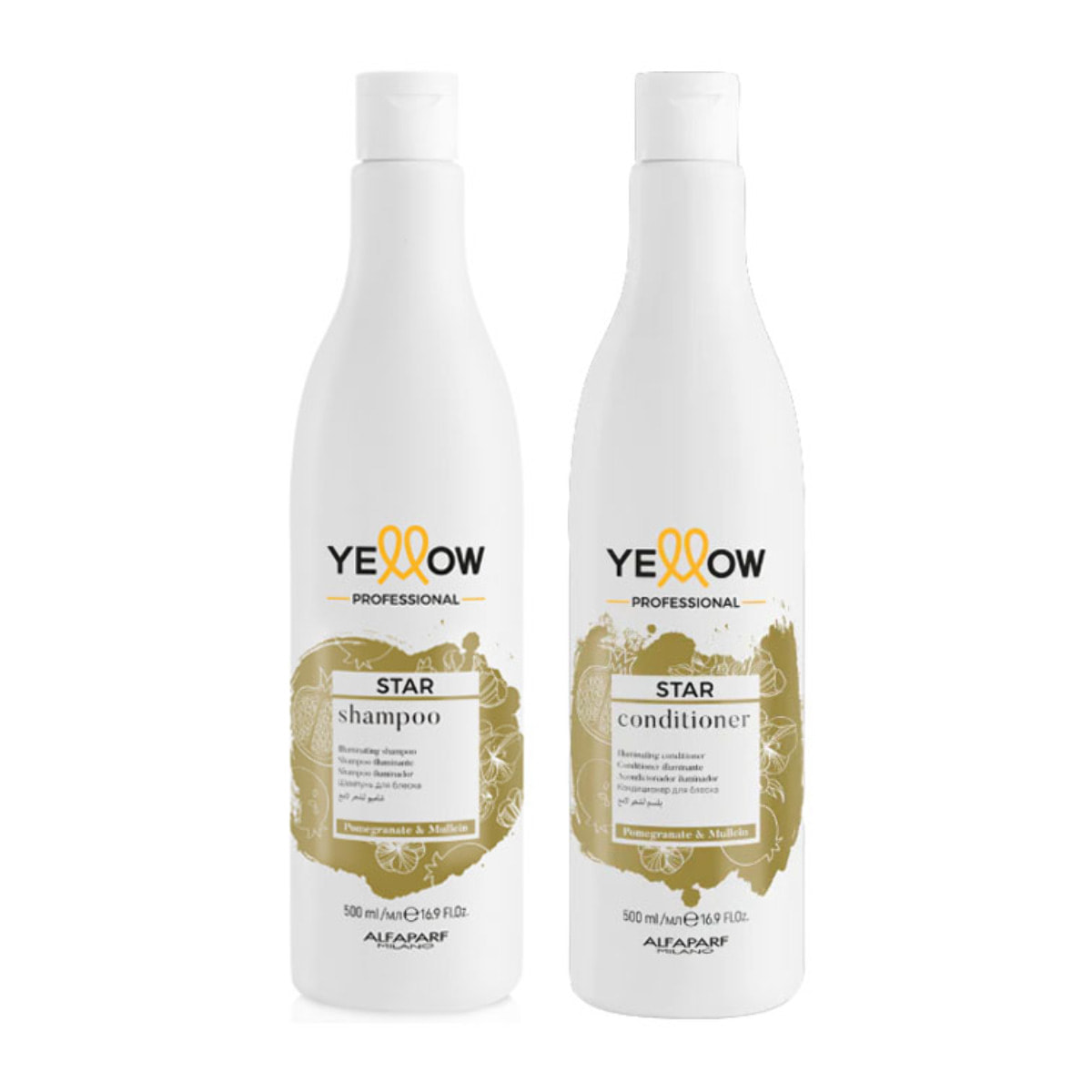 ALFAPARF Yellow Kit Star Shampoo 500ml + Conditioner 500ml