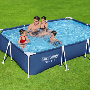 Bestway Piscine hors sol tubulaire rectangulaire Bestway Steel Pro 300 x 201 x 66 cm bleu