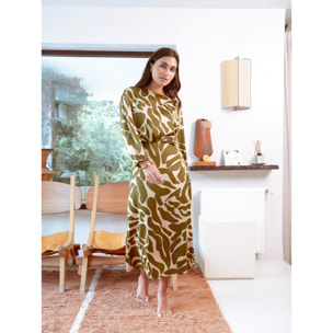 Blusa satén teudis verde