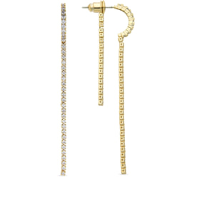 Pendientes de Circonita Brillante acabados en oro amarillo de 18K