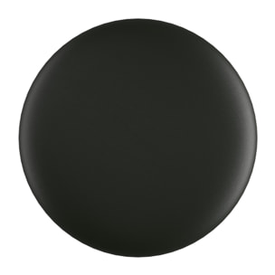 Lot de 2 tabourets pour îlot central 66 cm en cuir synthétique noir - Vahina