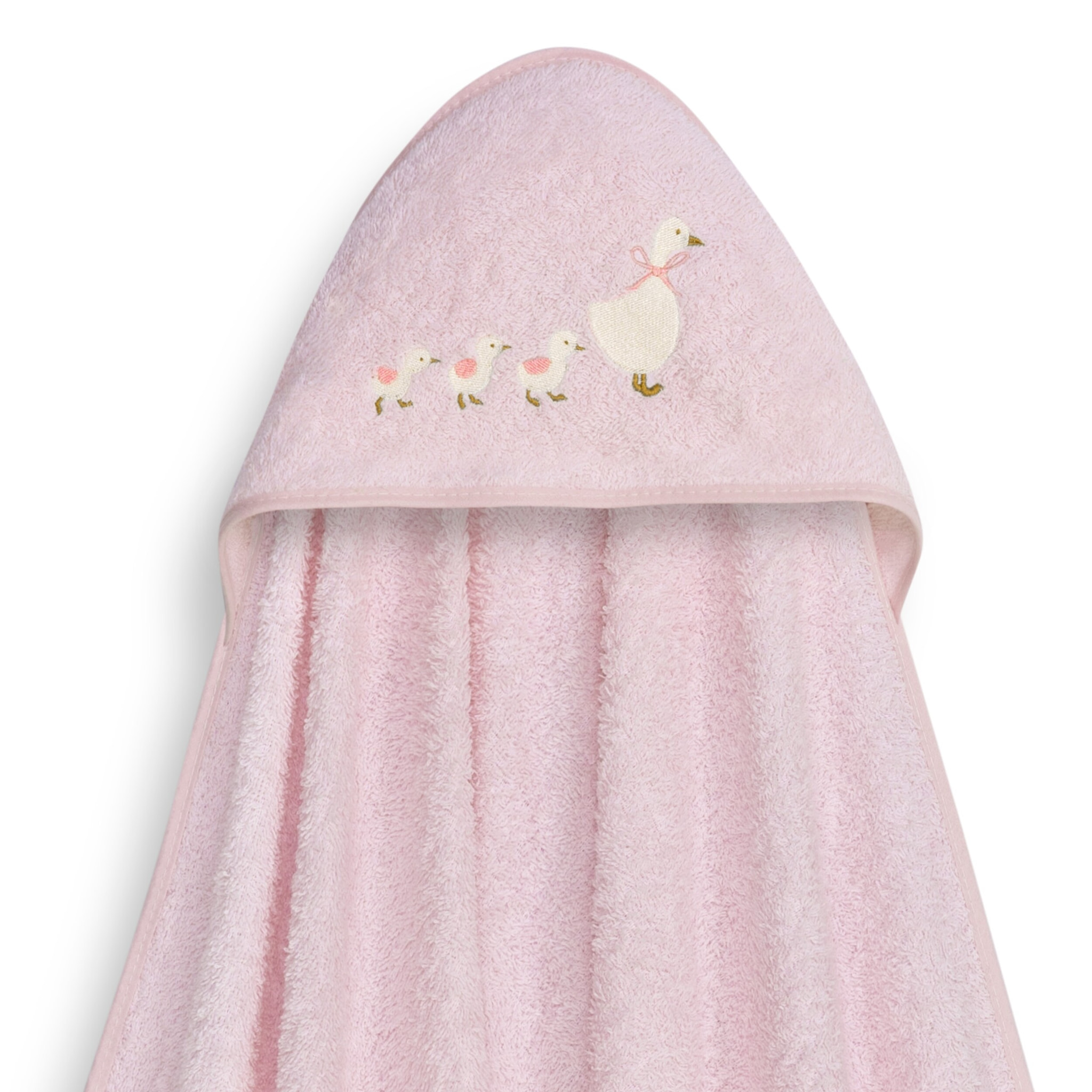 Capa Baño 1X1 Mod Patitos Familia+ Gorro Rosa