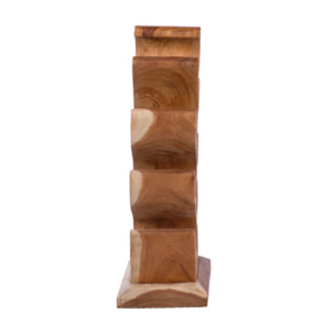 Porte bouteilles à vin en bois massif H.77cm - 8 bouteilles - SUAR