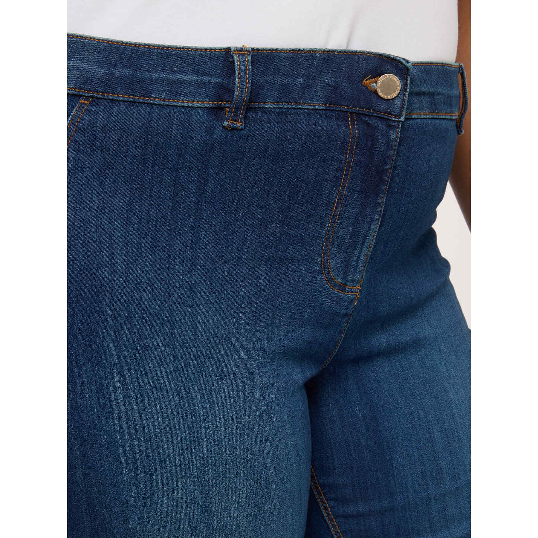 Fiorella Rubino - Jeans Kick Flare con spacco - Blu