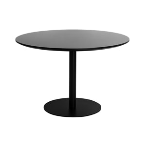 Table à manger design noire ovale L170 cm HALIA