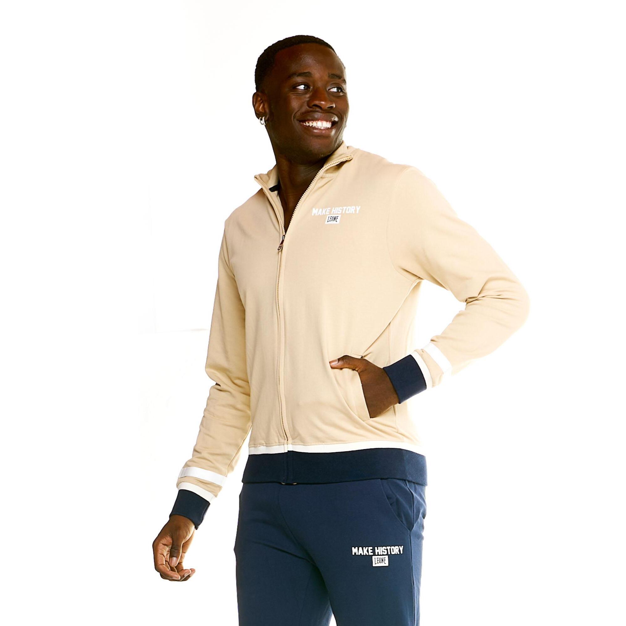 Chándal retro de hombre Leone con cremallera completa