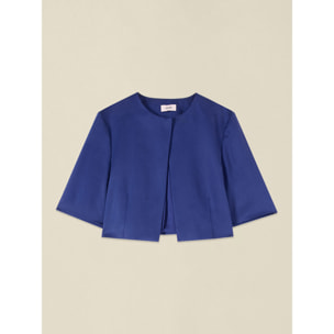 Oltre - Chaqueta corta de lyocell - Azul