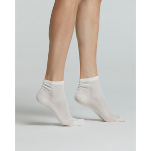 CALZA COTONE MELOGRANO EFFETTO RETE