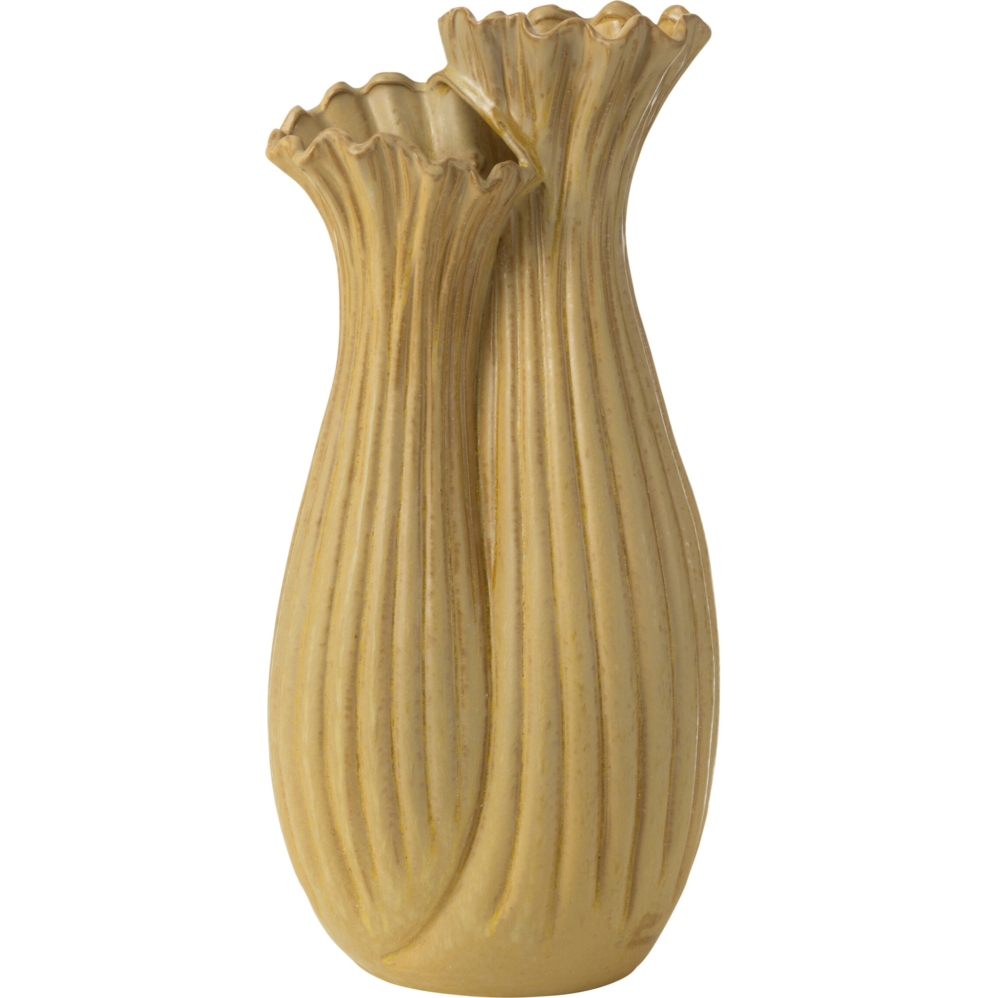J-Line vase Botanica Duo - céramique - beige - 53.5 cm de hauteur